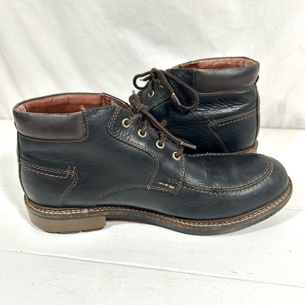 Johnston & Murphy Waterproof Black Leather Chukka Boots Men's 8.5 Casual Dress - Picture 8 of 8